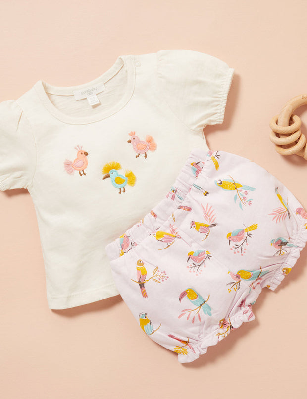 Purebaby Baby Girls Parrot Set