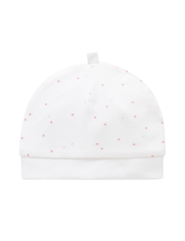 Purebaby Pale Pink Spot Premi Hat