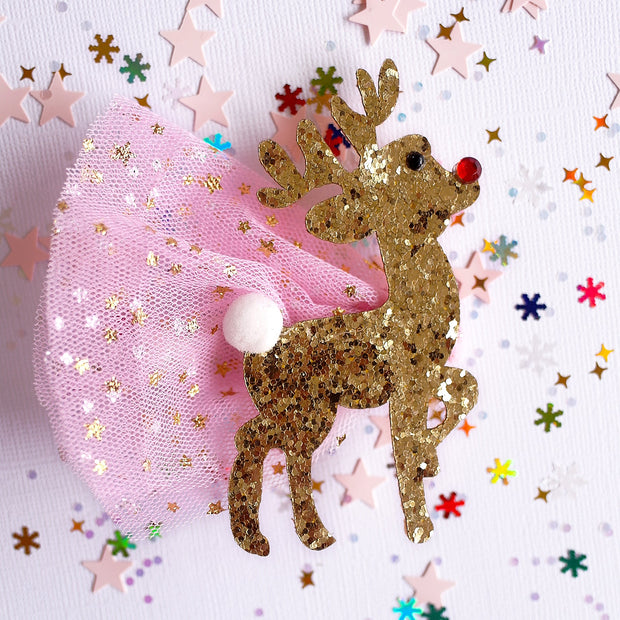 Lauren Hinkley Australia Glitter Red-Nosed Reindeer Clip