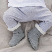 Bedhead Fleecy Winter Booties - Grey Marle