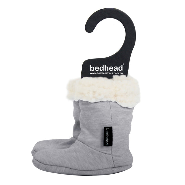 Bedhead Fleecy Winter Booties - Grey Marle