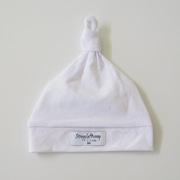 Snuggle Hunny Kids White Knotted Beanie