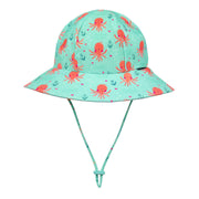 Bedhead Girls Beach Hat Ponytail Bucket - Octopus