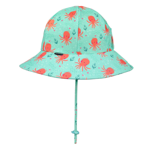 Bedhead Girls Beach Hat Ponytail Bucket - Octopus