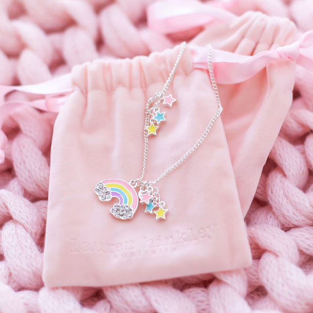 Lauren Hinkley Australia Velour Jewellery Bag - Pink