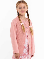 Oobi Audrina Pink Icing Cotton Cardigan