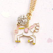 Lauren Hinkley Australia Unicorn Carousel Gold Necklace