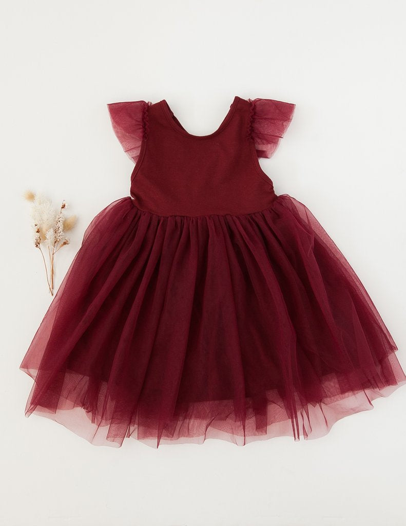 Baby burgundy dress sale
