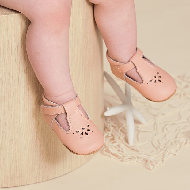 Pretty Brave Baby Shoes - Morgan Coral