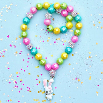 Sweet As Sugar Jewellery Easter Bunny Beaded Necklace