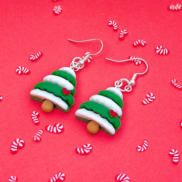 Sweet As Sugar Jewellery Christmas Tree Dangle Earrings