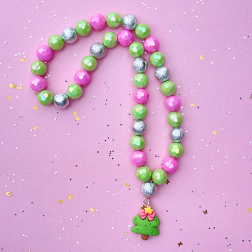 Sweet As Sugar Jewellery Christmas Tree Beaded Necklace