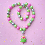 Sweet As Sugar Jewellery Christmas Tree Beaded Necklace