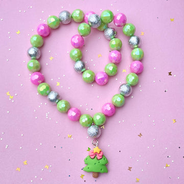 Sweet As Sugar Jewellery Christmas Tree Beaded Necklace