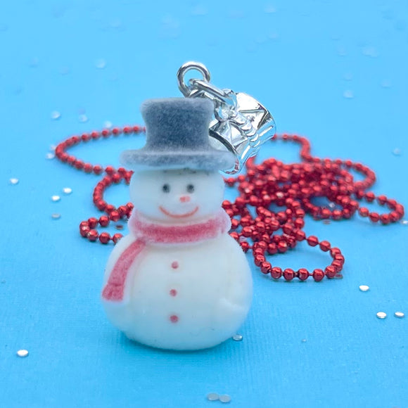 Sweet As Sugar Jewellery Christmas Snowman Chain Necklace