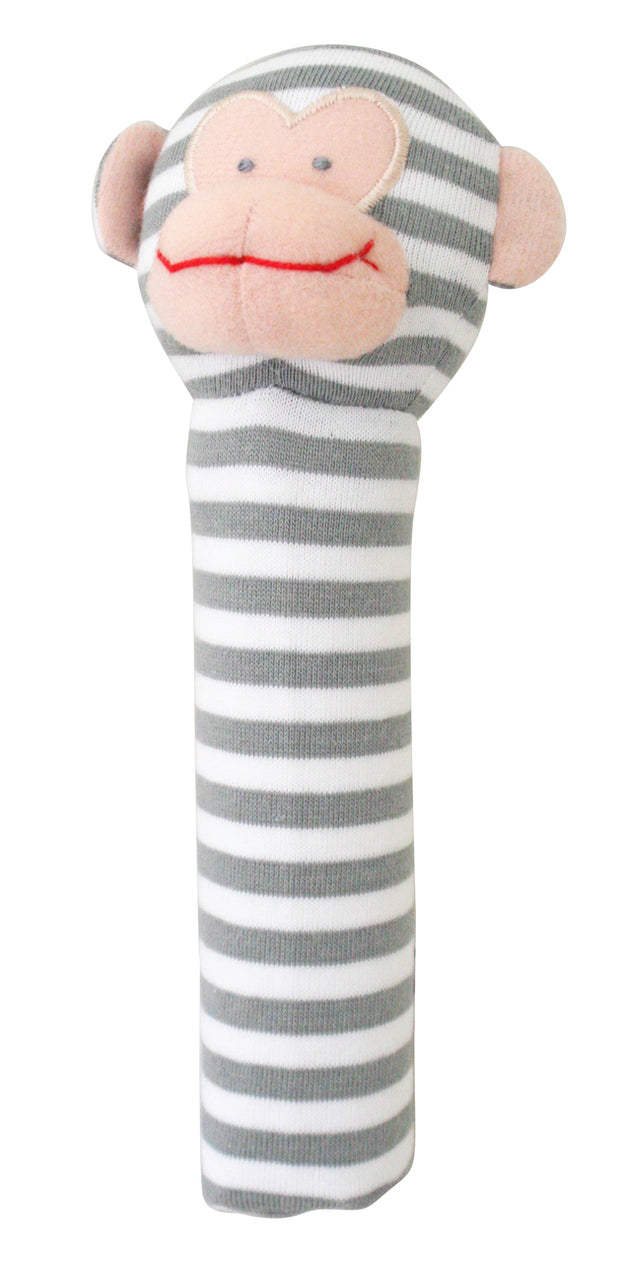 Alimrose Monkey Squeaker - Grey Stripe