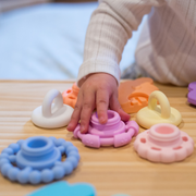 Jellystone Designs Rainbow Stacker and Teether Toy - Pastel