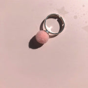 Lauren Hinkley Australia Pom Pom Rings  (Adjustable Size) Pink