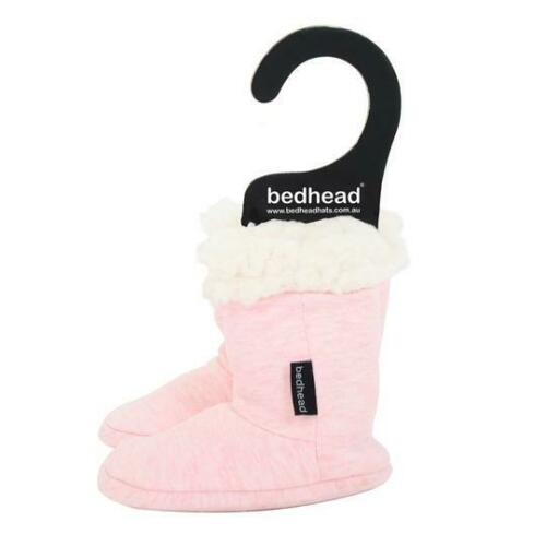 Bedhead Fleecy Sleepy Booties Pink Marle