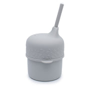 We Might Be Tiny Sippie Lid (+Mini Straw) - Grey