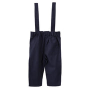 Max & Jack Toby Linen Suspender Pants - Navy