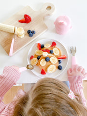 We Might Be Tiny Toddler Feedie Cutlery Set - Powder Pink