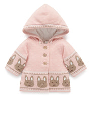 Purebaby Little Bunny Girls Pink Padded Jacket